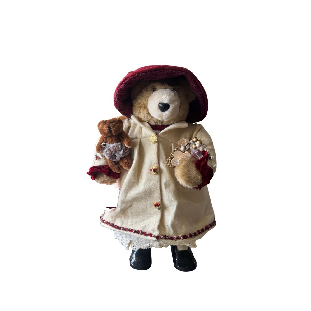 Vintage Grandeur Noel 18" Christmas Bear Collector's Edition Plush Victorian